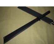 70cm铁管开山刀平头黑色