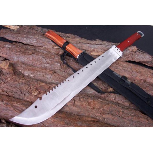 尖头木柄九环刀