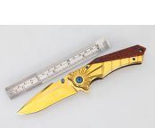 勃朗宁368金镜光快开折刀