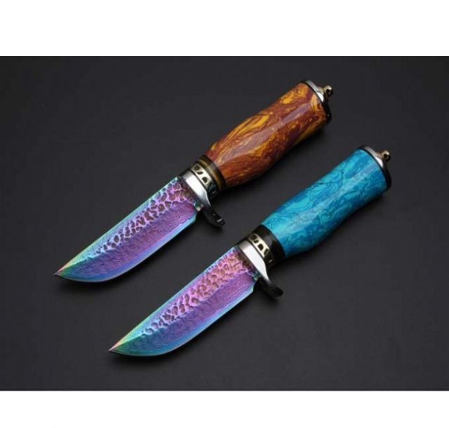 托马斯大马士革守猎刀(蓝松石、黄松石)