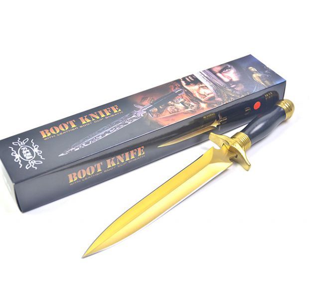 刀奴金色双锋直刀（中号）