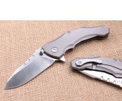 天眼高端钛柄力狮折刀