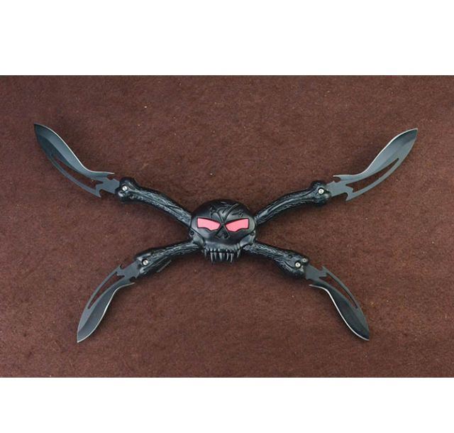 黑骷髅四脚蜘蛛狗4腿刃折刀