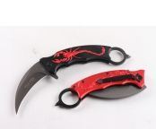 冷钢F92爪子折刀（红黑）