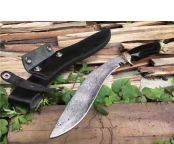 狗头手工大马士狗腿刀