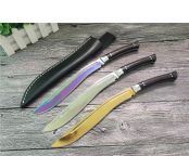 尼泊尔一体武士狗腿刀彩钛、钛金