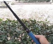 正品野人谷机械甩棍蓝色版本