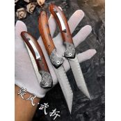 大马士革旋风武士折刀