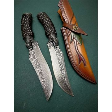 大马士革黑版响尾蛇直刀