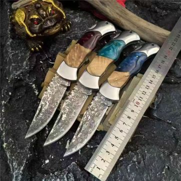 大马士革野山猫折刀