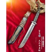 大马士革本州雪花武士直刀