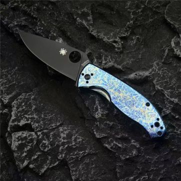 蜘蛛C122雷电纹折刀