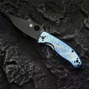 蜘蛛C122雷电纹折刀