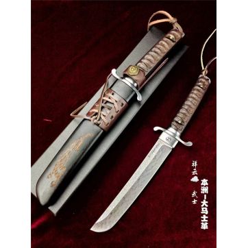 大马士革本州祥云武士直刀