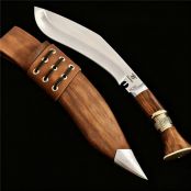 尼泊尔廓‮喀尔‬金装反曲狗腿弯刀