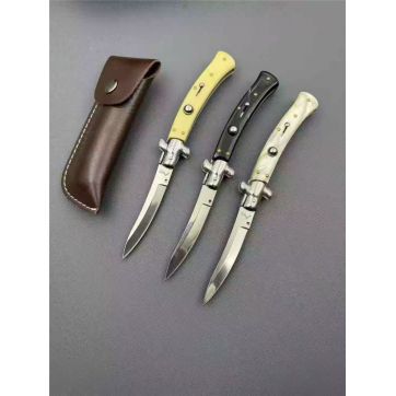 意大利黑手党9寸赌徒弯款侧开跳刀