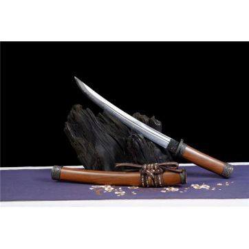 12寸T10烧刃黑铁乌丸武士刀