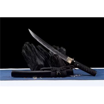 T10烧刃三色研磨绝杀短刀