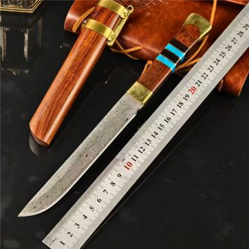 大马士革松石胁差直刀