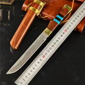 大马士革松石胁差直刀